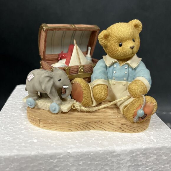 VTG‎ Cherished Teddies 1999 Wilfred Bear #662496 w/ Original Box Certificate - Picture 1 of 9